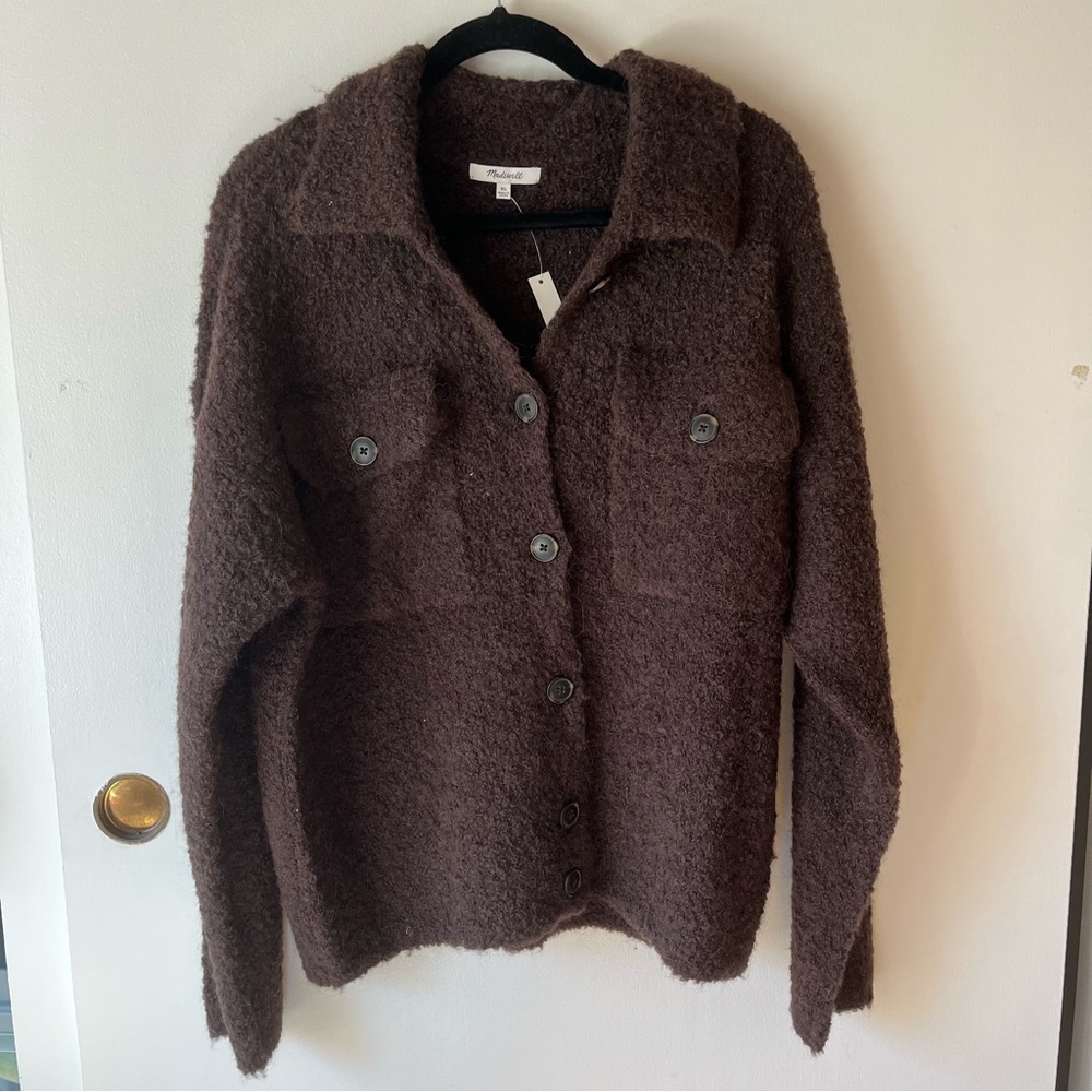 NWT Madewell Wool Sweater Jacket
